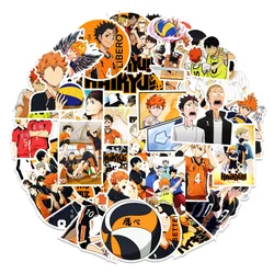 Haikyuu Anime, 10/30/50 piezas Pegatinas de dibujos animados para niños, calcomanías deportivas de voleibol, Graffiti, motocicleta, guitarra, teléfono, bricolaje, juguete
