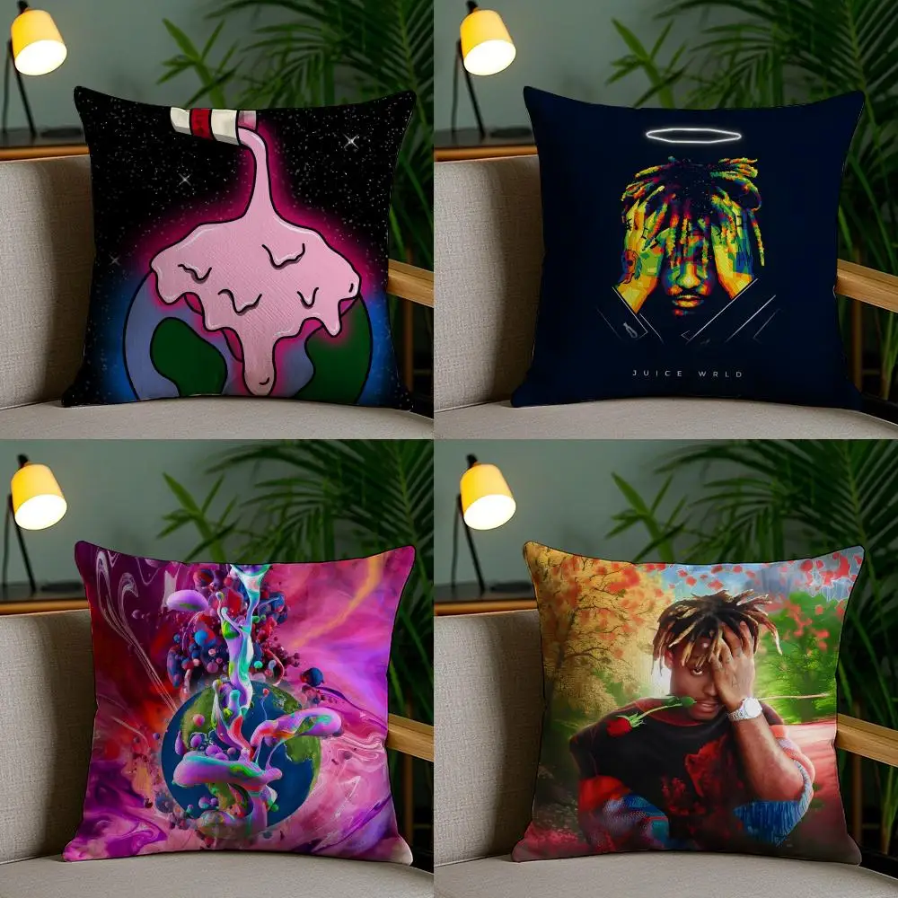Juice Singer W-WRLD Pillow Case Pillow Case Plush Fabric Soft Double Sided Print Home Sofa High Quality Cushion