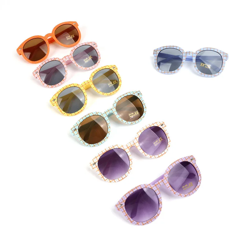 نظارات شمسية للأطفال، إطارات مرصعة بالزهور مربعة الشكل، حماية من الأشعة فوق البنفسجية بنسبة 100%، ظلال عصرية لنظارات الصيف للأولاد والبنات #2