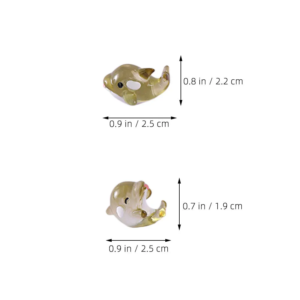 18 stuks zeedier hars decoraties mini zeedieren voor aquarium micro landschap delicate oceaan decor micro zeedieren