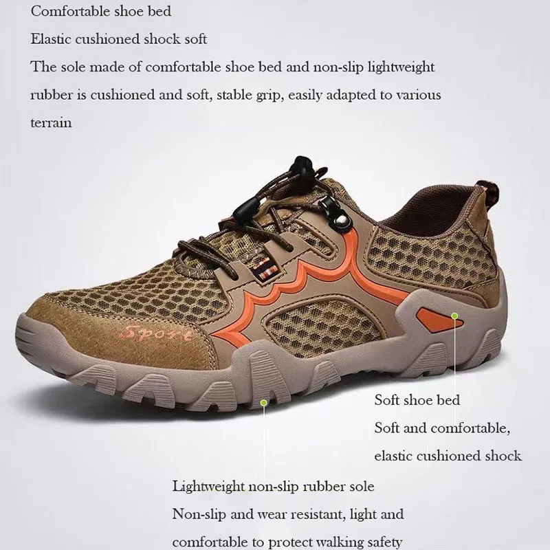 Oulylan Outdoor uomo Sneakers scarpe da arrampicata scarpe sportive da uomo scarpe da acqua ad asciugatura rapida scarpe da trekking da uomo traspiranti estive Mesh