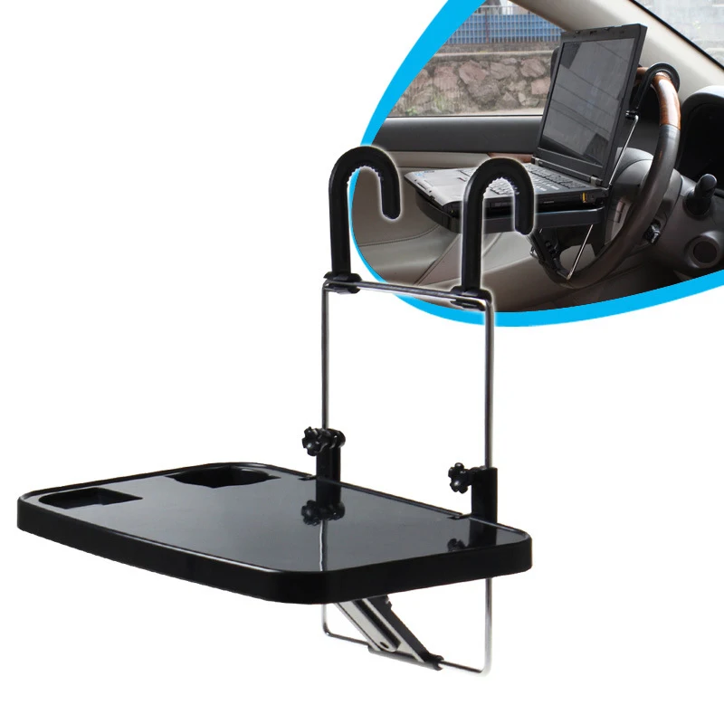 Car Steering Wheel Holder Computer Rack Seat Back Steering Wheel Dinner Plate Computer Bracket Portable Car Desk