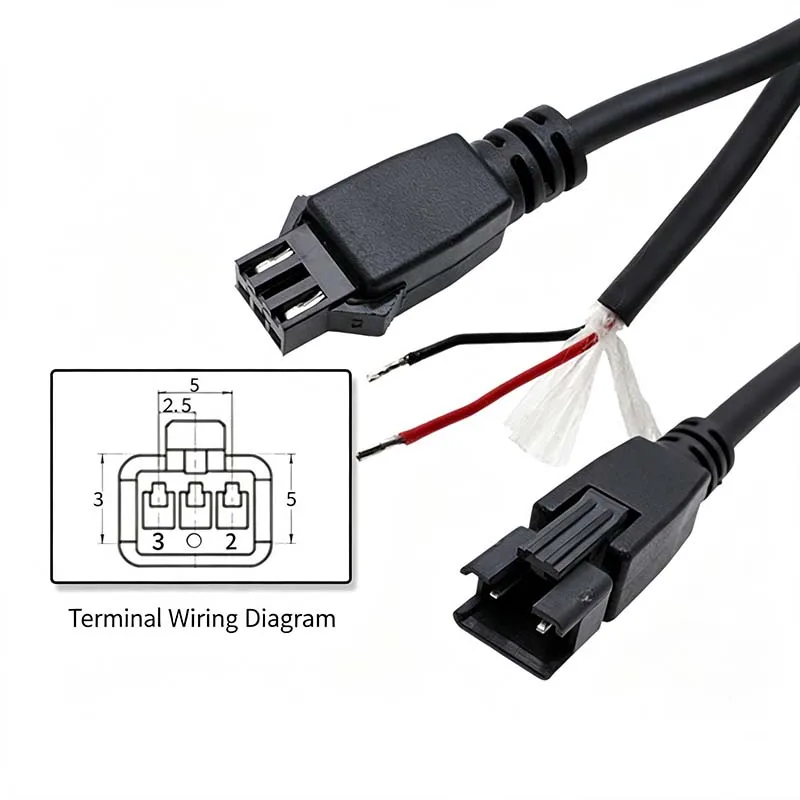 5PCS SM3P Machine Vision Light Source Cable, 24V Power Cable for Industrial Camera Inspection Equipment