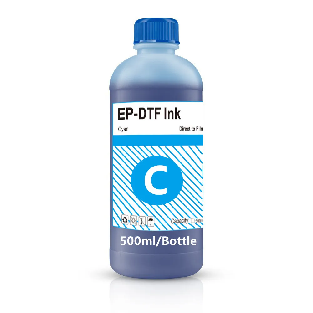 حبر EP-DTF 500 مللي مباشرة لنقل حبر الفيلم لرأس الطباعة Epson i3200 XP600 TX800 L1800 1390 L805 جميع طباعة حبر DTF