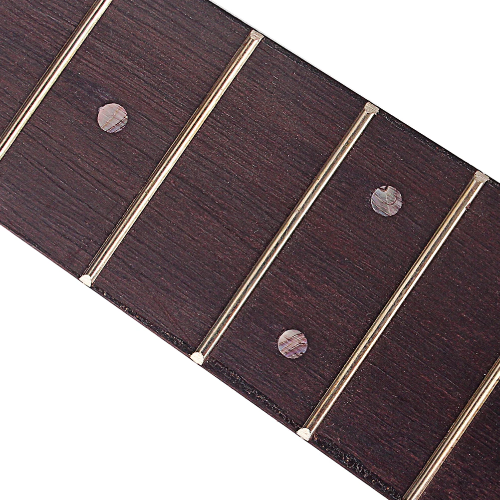 

30 Inch Ukulele Fretboard Replacement Premium Smooth High Density Dark Color Classic Style Ukulele Parts Accessories