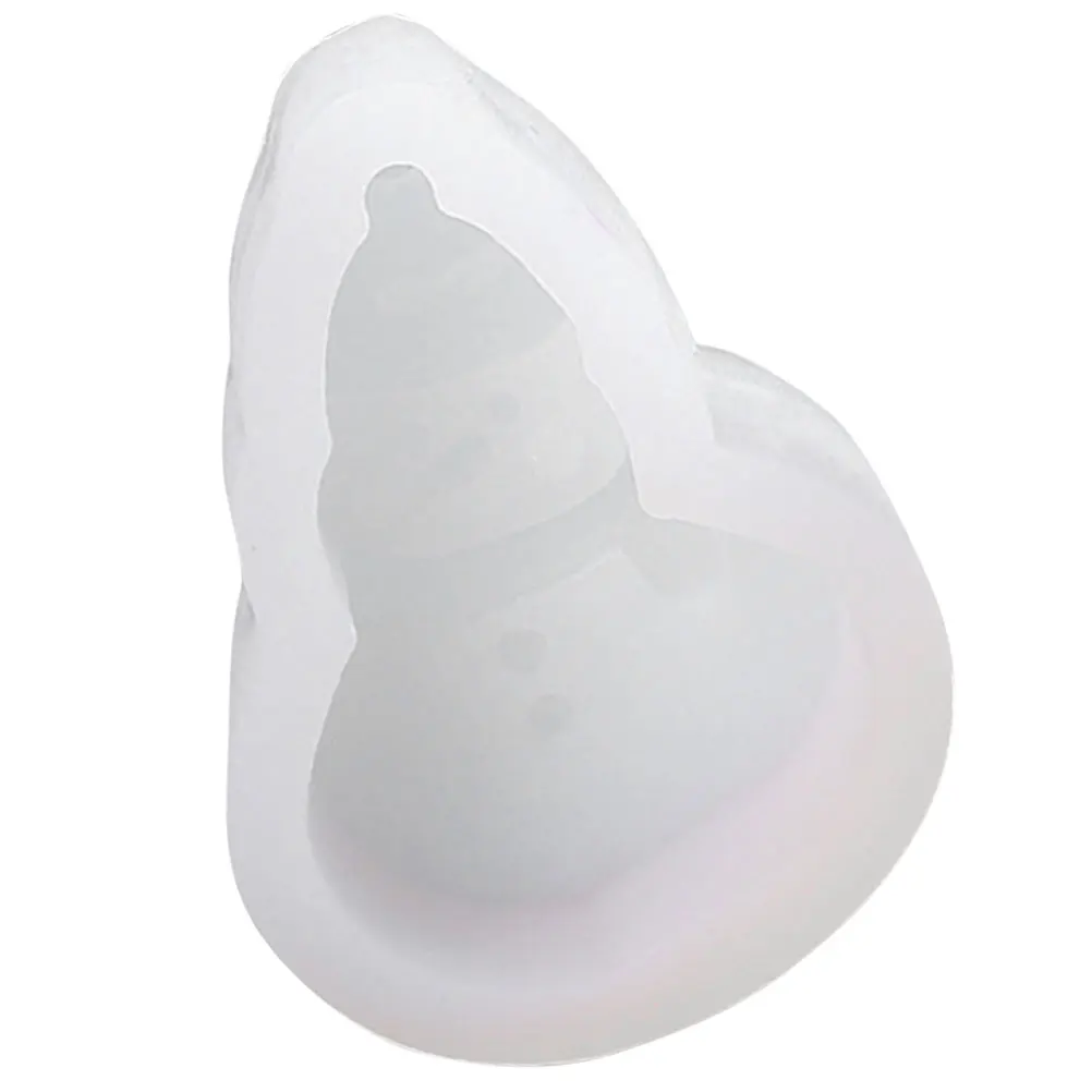Silikon-Schneemann-Form für DIY Fondant-Kuchendekorationen, Schokolade, C ies, Basteln, antihaftbeschichtet, Backzubehör, flexible Formen, Weihnachten