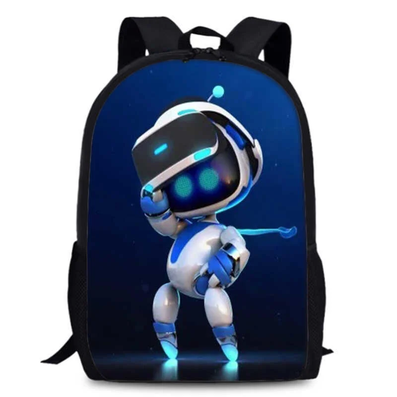 Astro Bot Backpack Little TreasureMary Children's Cartoon Anime Backpack Shoulder Bag Halloween backpack Christmas gift