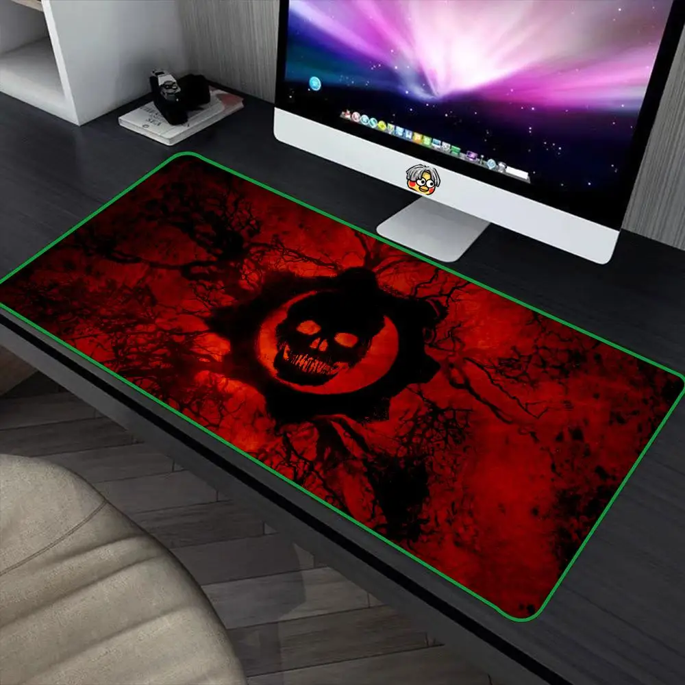 Cool G-Gears Of War Mouse Pad 90x40cm Colorful Lock Edge Pure Natural Rubber Desktop Anti slip Large Mouse Pad