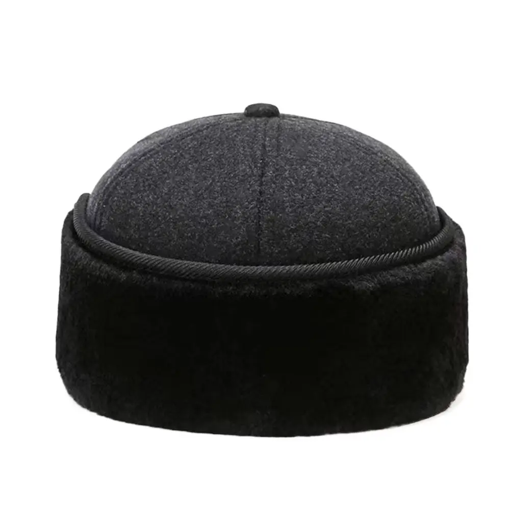 Sombrero de invierno con protección para los oídos para hombre, gorra de béisbol gruesa informal, cálida, a prueba de viento, orejeras, al aire libre