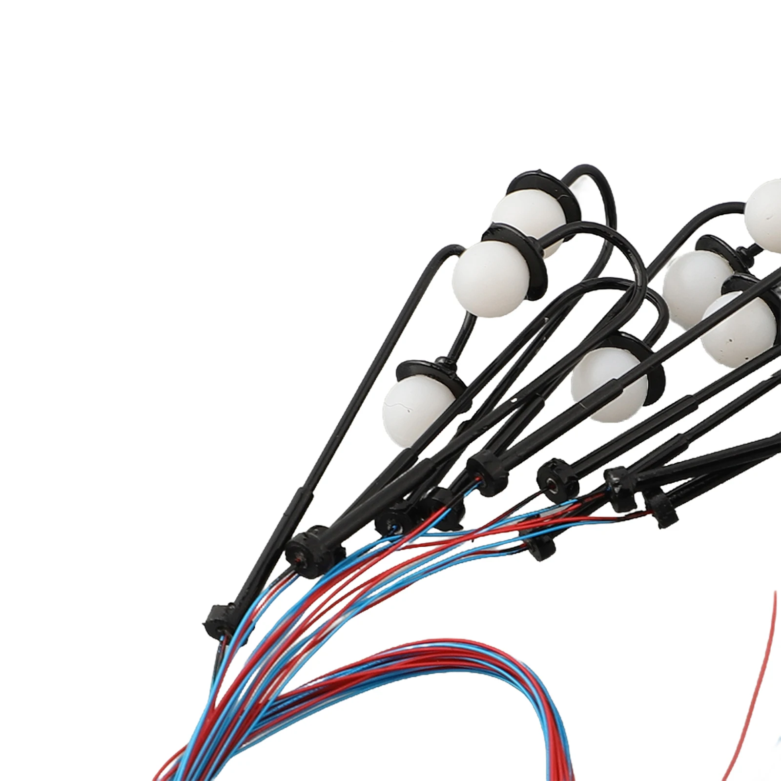 Model Lights Complete Lamps Model Railway Led Street Lights With Wires And LEDs 10 Lamps 10 Resistors Brand New