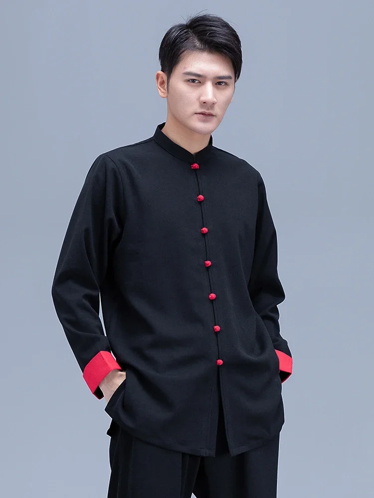 

Linen Blend Kung Fu Tai Chi Clothing Martial Arts Clothes Taijiquan Wushu Uniform Chinese Style 2022 New Style Black