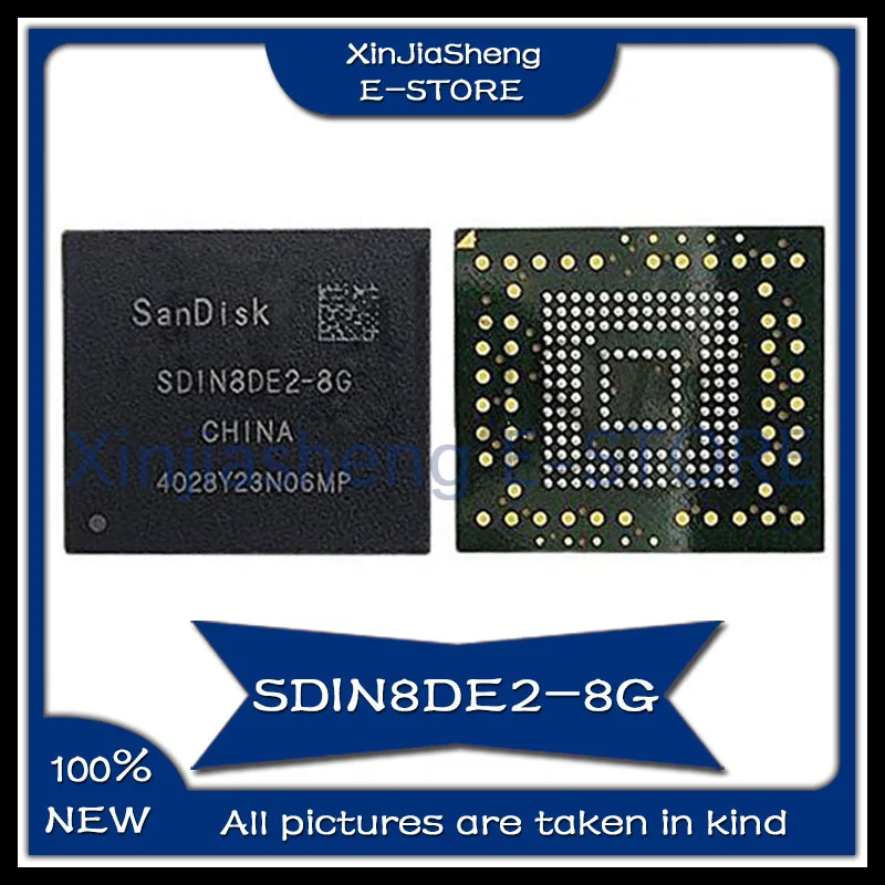 5PCS/LOT SDIN8DE2-8G SDIN8DE2 BGA153 EMMC 8g mobile phone flat chip 100% New Original IC Chip In Stock