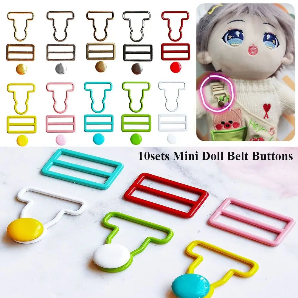 DIY Mini Sewing Accessory Gourd Style Dolls Buckles Trousers Bags Accessories Doll Belt Buttons Metal Buckle