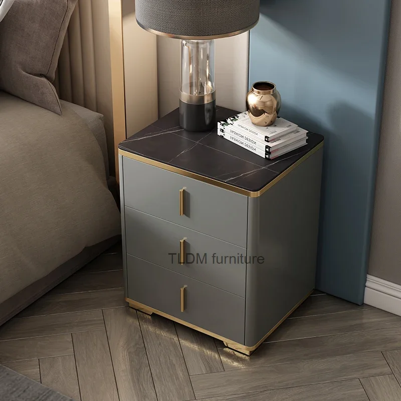 

Drawer Small Nightstands Coffee Mobile Bedside Wood Luxury Nightstands Mute Fashion Meubles De Chambre Bedroom Furniture