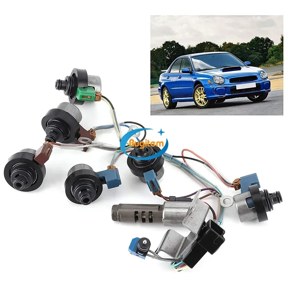 

1 Set OEM 4EAT Transmission Solenoids Valve W/Harness Plug For Subaru Baja Forester Impreza Legacy Outback