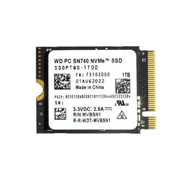 SN740 1TB/2TB M.2 2230 NVME SSD Suitable for game machines and notebooks Pcie4.0