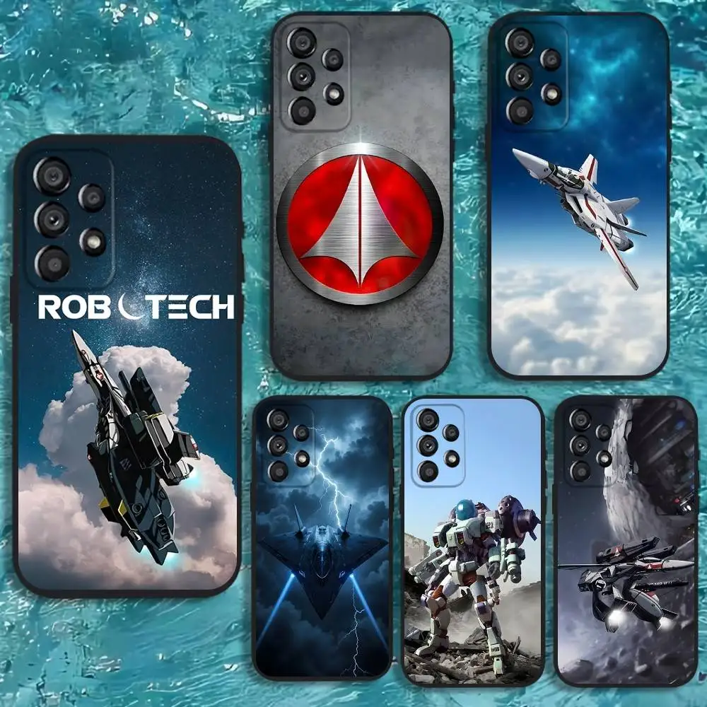 

R-Robotech Macross Phone Case For Samsung Galaxy A20,A21s,A22,A31,A32,A52,A53,A72,73,A80 Soft Black Cover