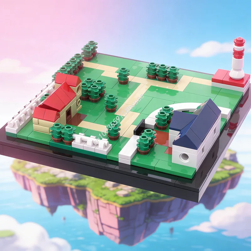 

249pcs MOC Cabo Poco Paldea Architecture Model Building Blocks Assemble DIY Creative Christmas Gifts Idea Education Toys Brick