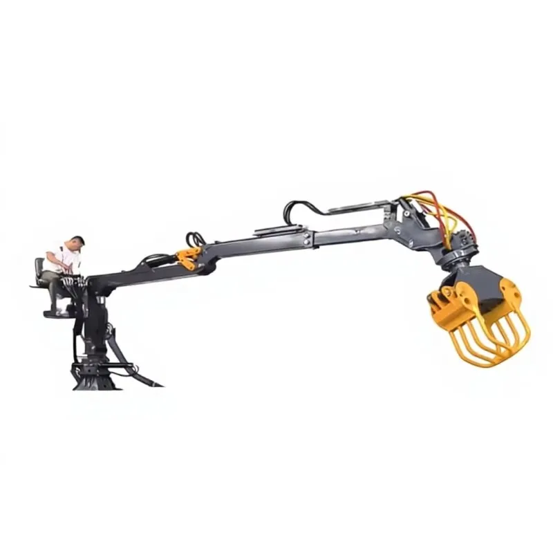 Customized Hydraulic Grapple Crane, 360° Rotating Grapple For Wood, Bags & Bulk Cargo Handling
