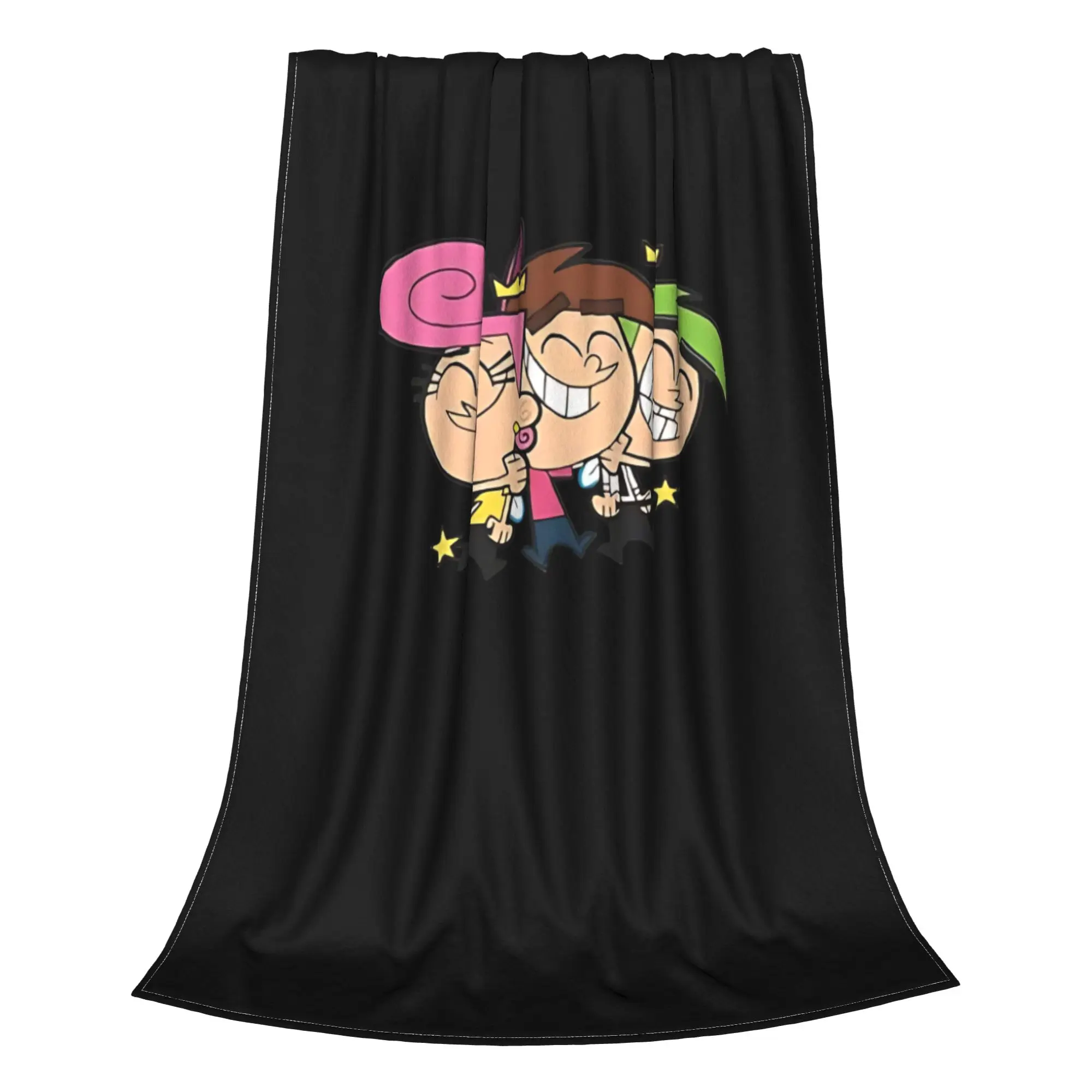 1PC 90s cartoon Fairly Odd Treasures Home Room Decorations Winter Blankets For Adults Bedding Home Interior Sofa Knee