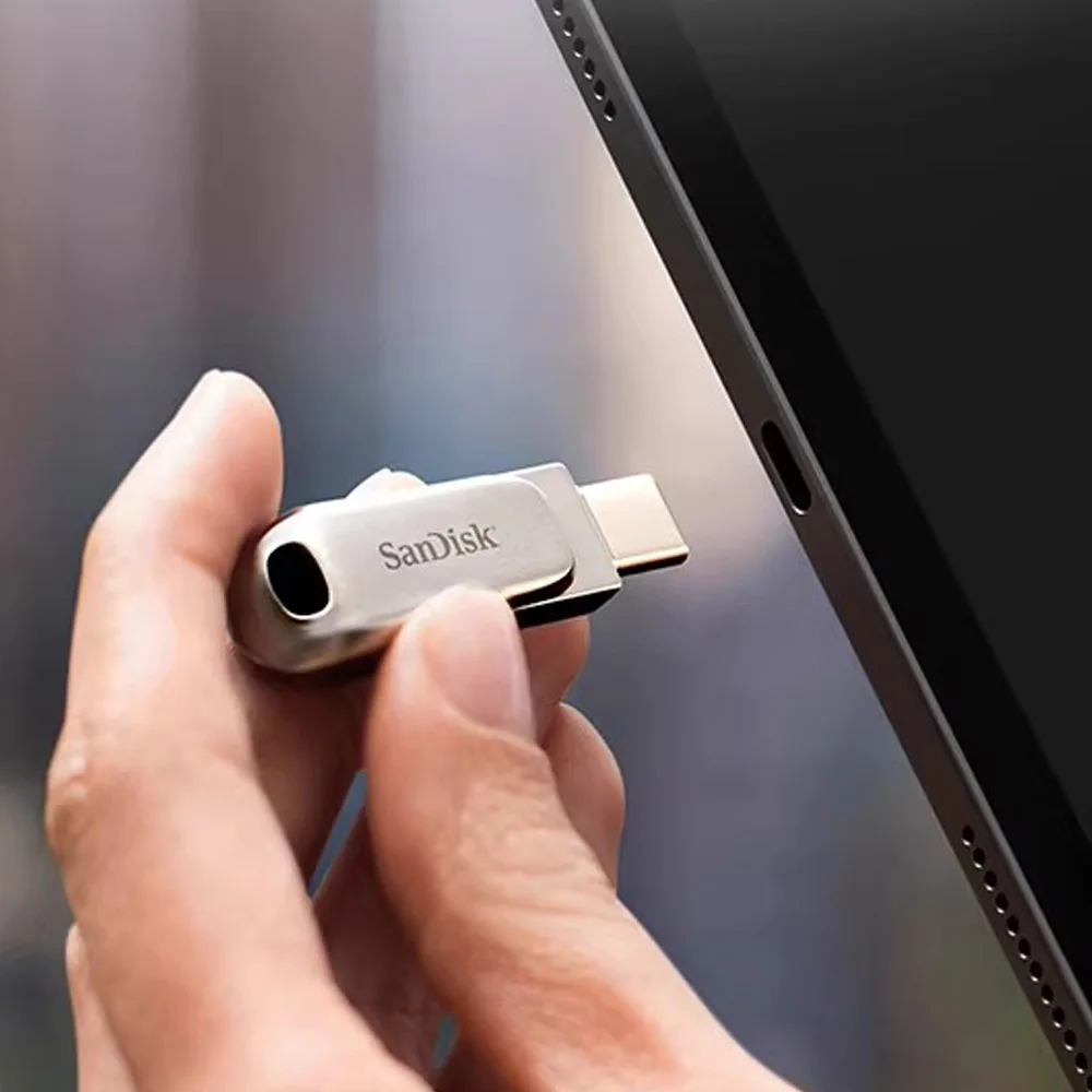SanDisk SDDDC4 Ultra Dual Drive Luxe USB 3.2 Flash Drive 64GB Type C 128GB 256GB 512GB Metal Type A OTG 2-in-1 Flash Flash Drive