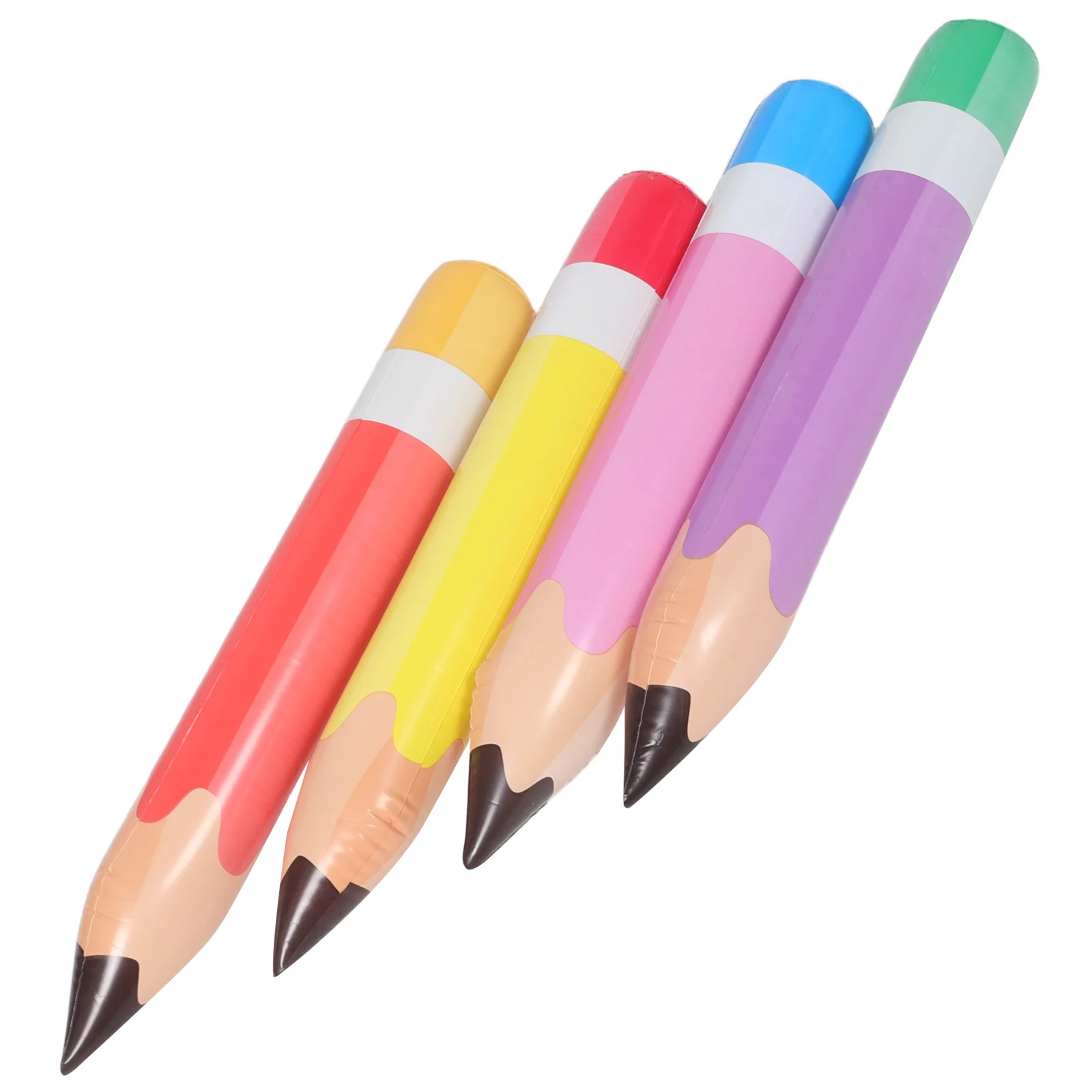 

4Pcs Inflatable Pencil Giant Realistic PVC Blow Up Balloons for Back to School Party Classroom Decorations Graduation Event