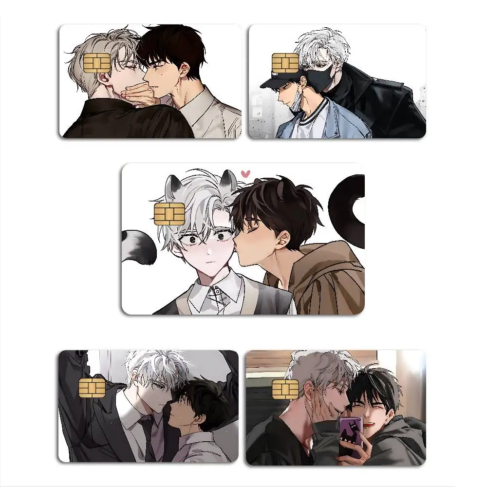 passion bl anime Anime Front Cover Film Sticker Skin for Credit Debit Card Small Large Chip