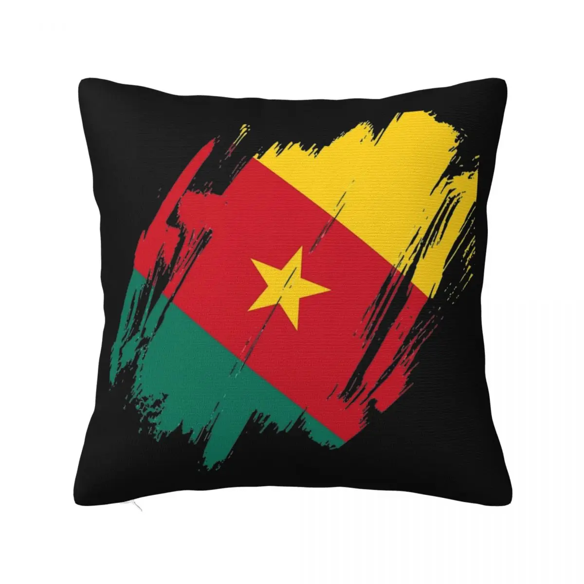 Cameroon Cameroun Flag Pillow Case Cushion Cover Custom Polyester Decorative Pillowcase for Home 45*45cm