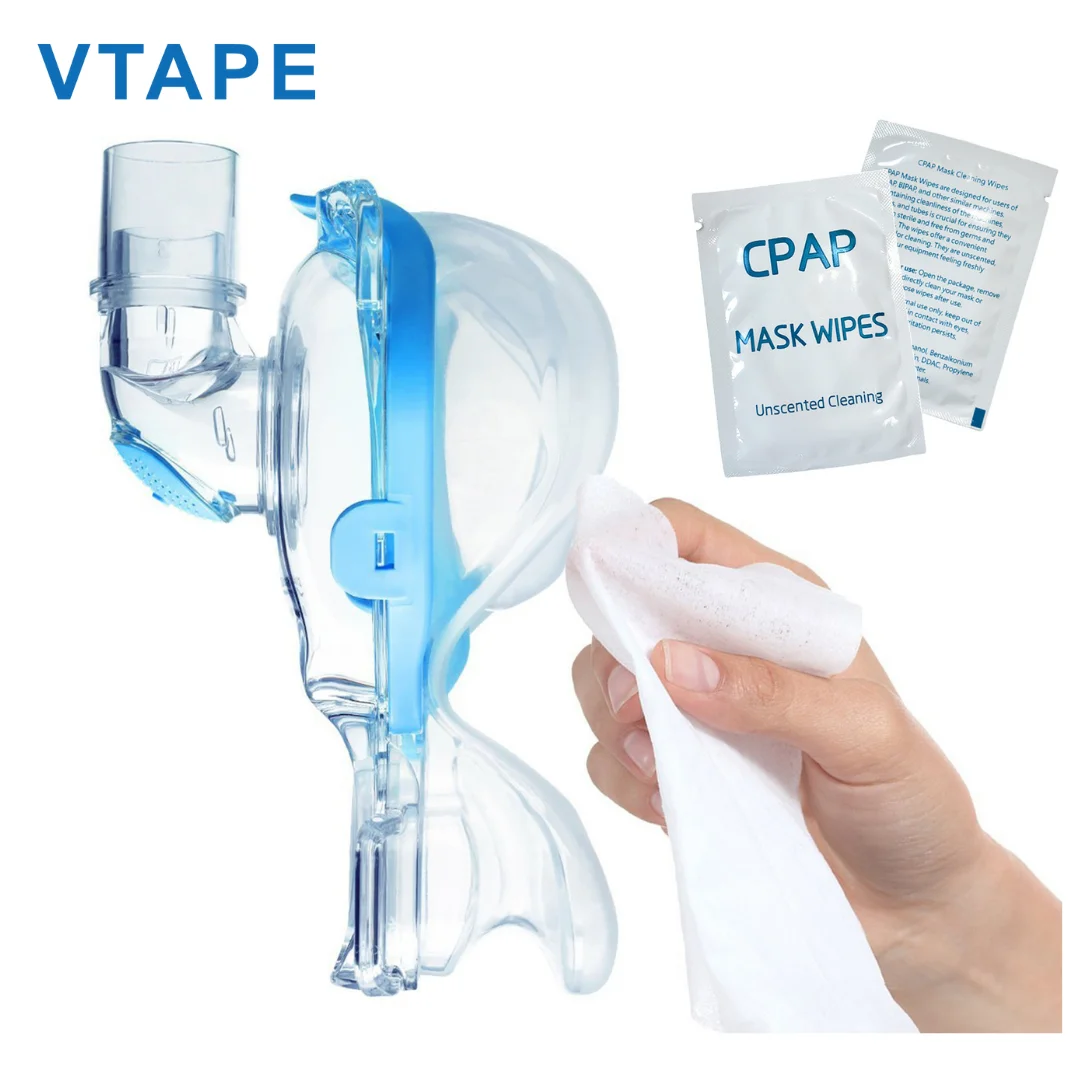 CPAP Mask Wipes for Masks, Cushions - Alcohol-free, Unscented Cleaning Wipe - Cleaning for CPAP & BIPAP Machines(Pack of 50)