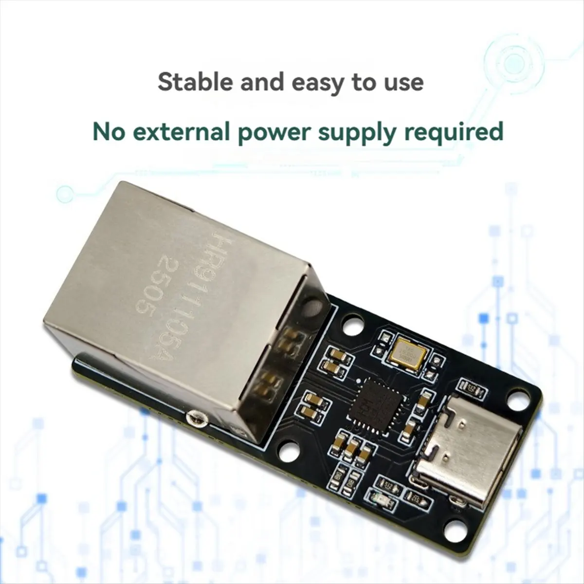 CH397A USB-C to RJ45 Ethernet Module 100 Mbps USB Network Card with Network Card Driver Plug and Play