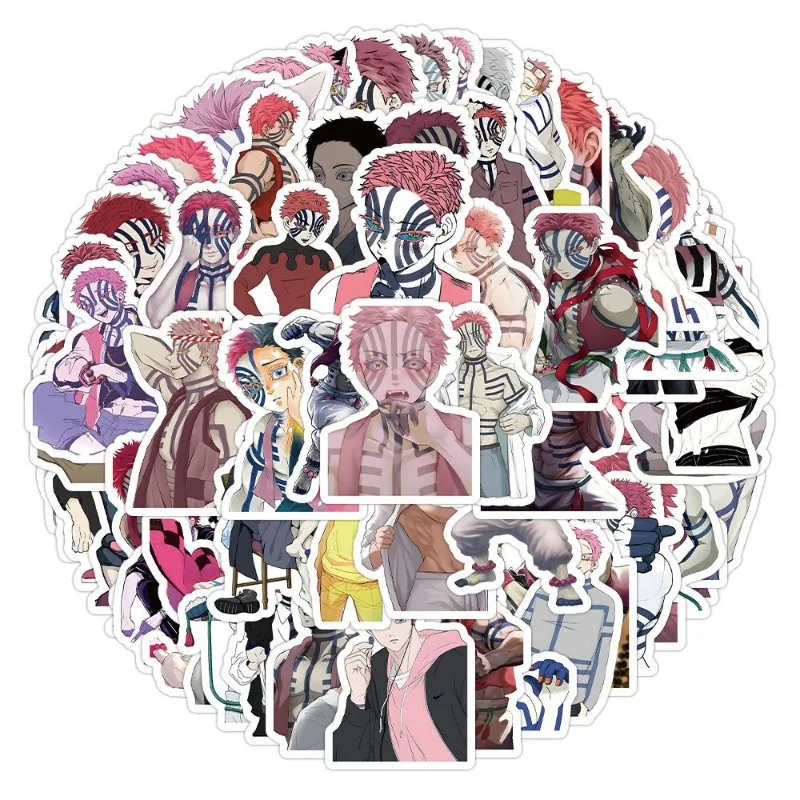 63개 만화 캐릭터 아카자 창의적인 그래피티 장식 스티커