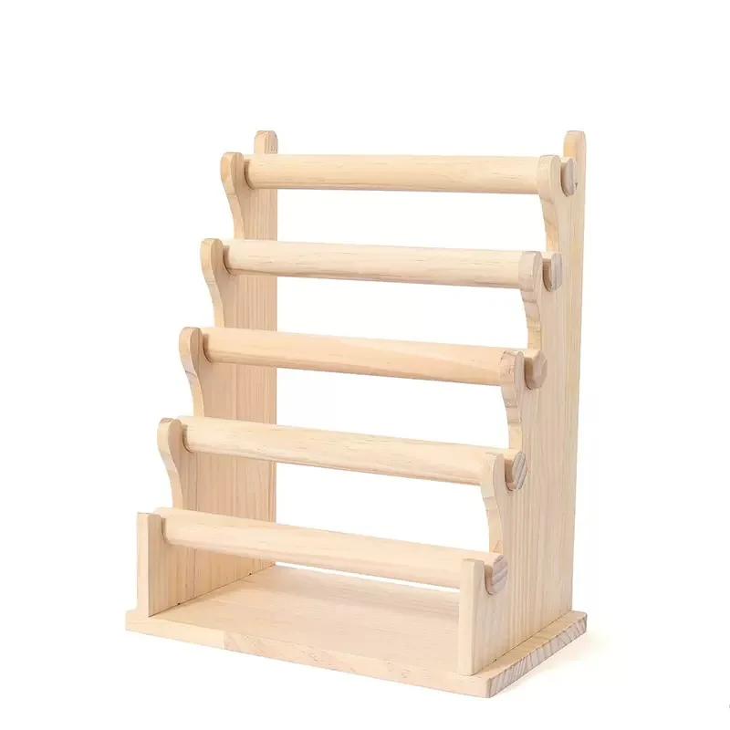 الصلبة الخشب حامل مجوهرات الأقراط الرجعية تخزين حامل المجوهرات سوار ساعة عرض الرف التعبئة والتغليف المنظم لوازم الدعامة