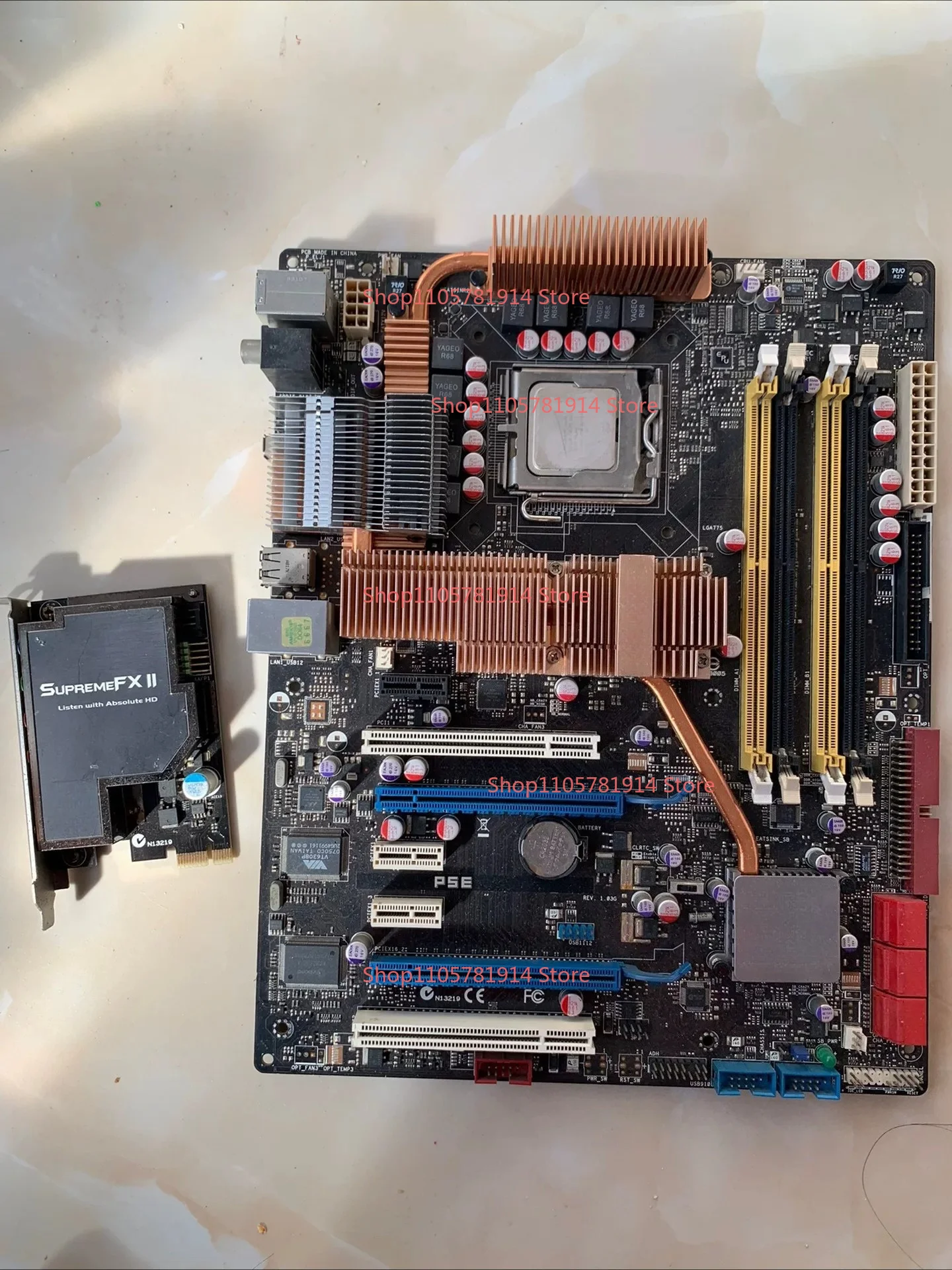 For ASUS P5E Flagship 775 Large Board X38 Chip DDR2 Desktop Retro Feelings Main Board with Original Sound Card