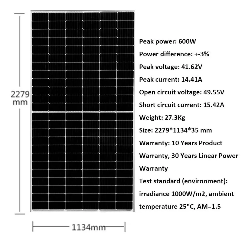 

Solar Panel 600W 3000W Split Half Cut Cell MBB Camping Car Caravan Off On Grid System Home 110v 220v 380v Battery Charger Boat