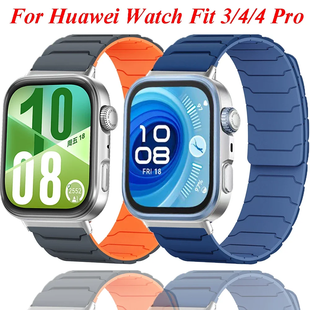 Magnetic Loop Strap For Huawei Watch Fit 4 Pro 3 Silicone Band Sport Bracelet For Huawei Fit 4 3 Fit 4Pro Replacement Watchband