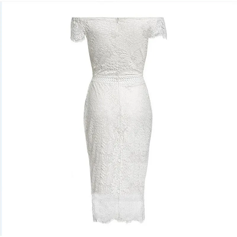 ort Sve Kanten Dr Avondjurk Eén schouder Crossbody Zomer Ins Dr Midi Rok Lengte Geen Sve Bruiloft Par Dr