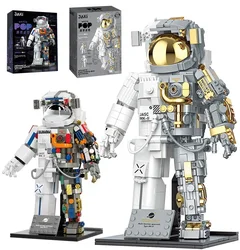 900PCS MOC Spaceman Astronaut Model Building Blocks Mechanical Exploring Adventure Assemble Bricks Puzzle Toy Christmas Gift Kid