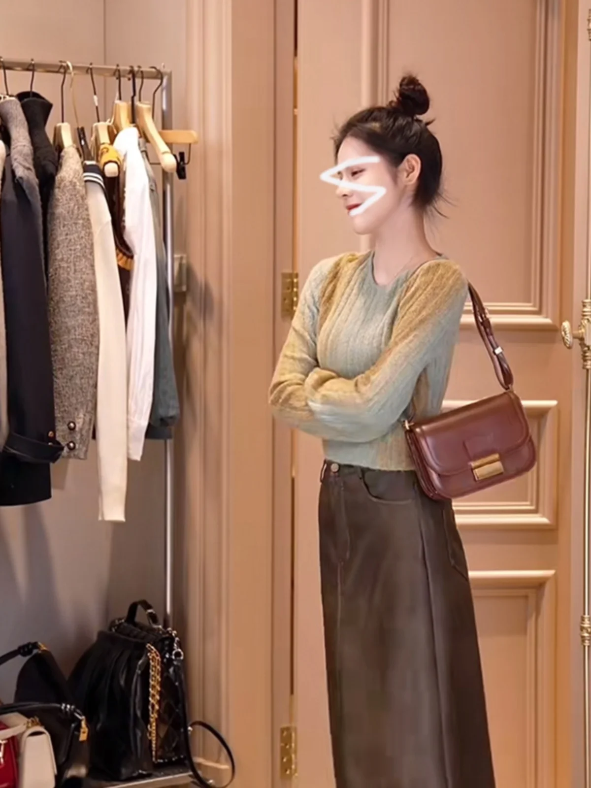 

Oajer Flagip Store Women's ort Knitted Sweater Dyed Knot Autumn Winter Pure Desire Sle Korean Commute Sle Long Sve