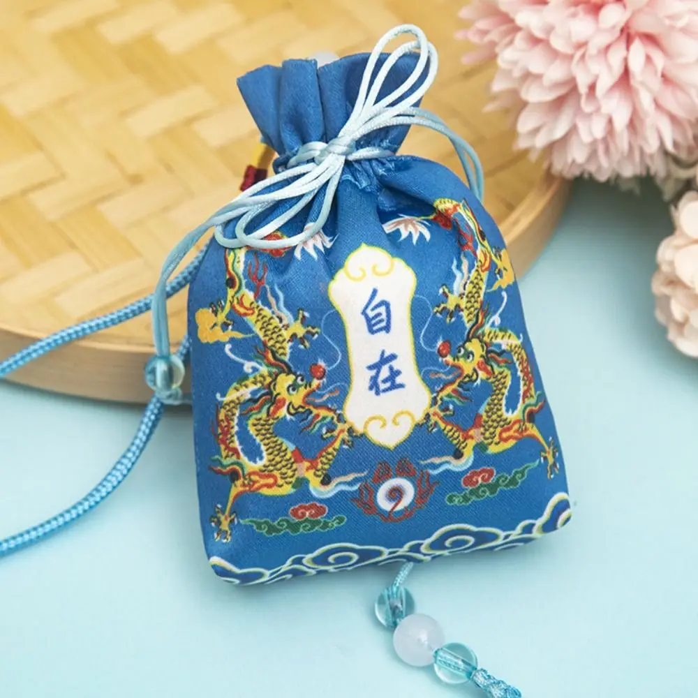 السنة الجديدة محظوظ حقيبة التنين سنة القماش الكيس الطباعة حزمة جيب معلقة النمط الصيني الكيس سيارة معلقة الحقيبة الصغيرة