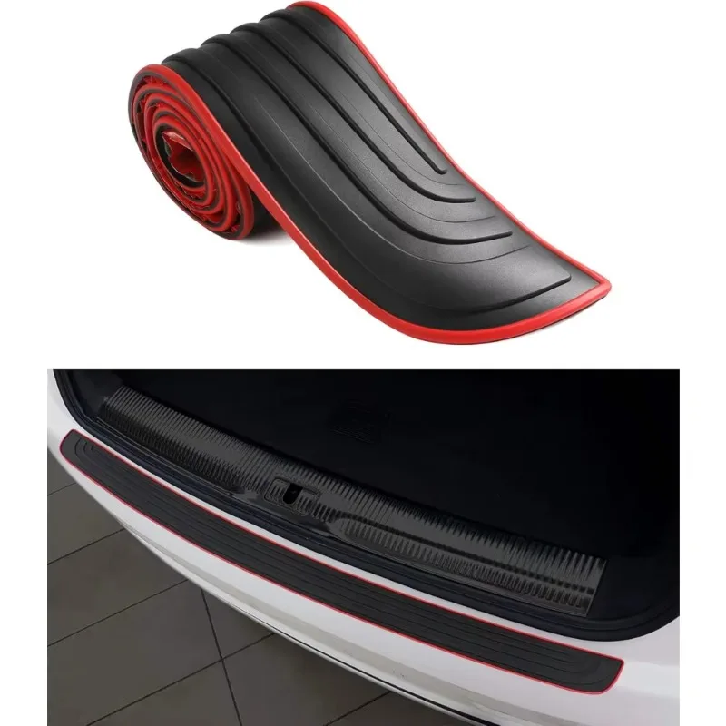 Universal Anti-scratch Car Trunk Gluefull Rubber Mouldings Pad Sill Plate Trim Cover Strip Car Exterior Decorations Accessories