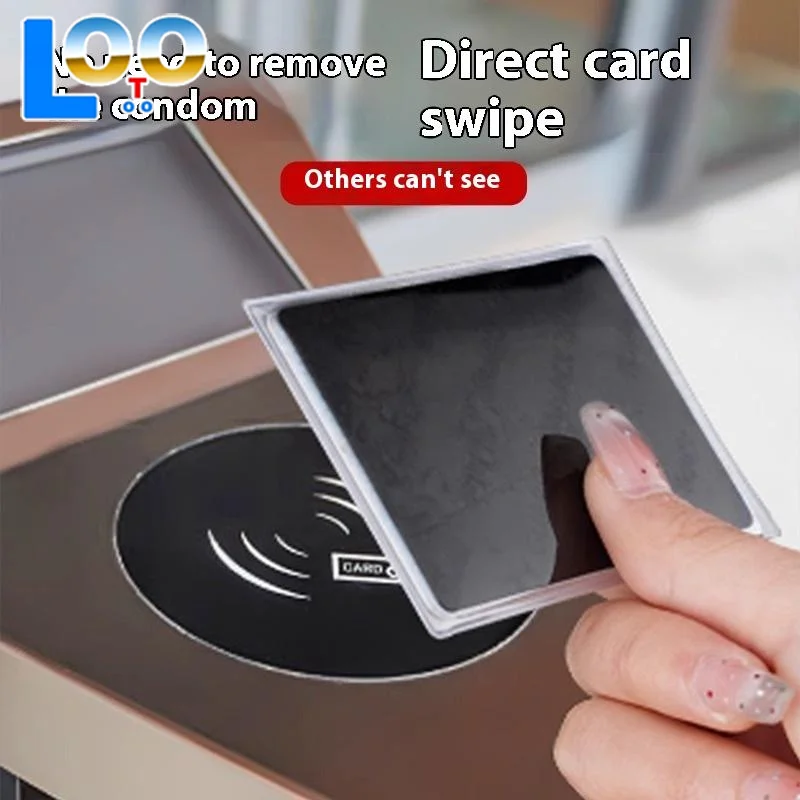 엿보기 방지 카드 홀더 양면 ID 카드 보호 커버 은행 카드 누출 방지 보호 개인 정보 보호 문서 홀더 Anti-demag