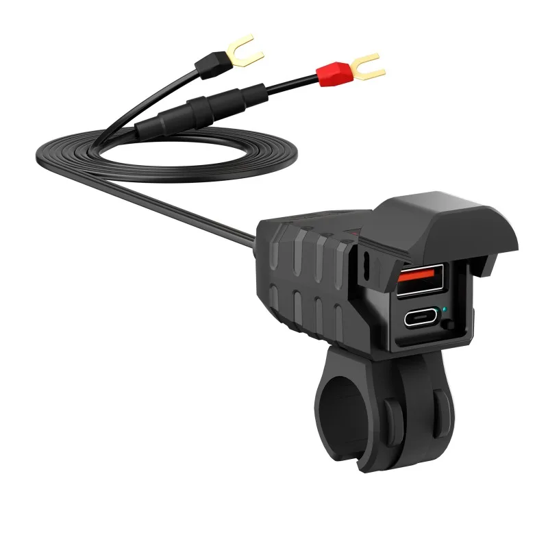 

PD QC3.0 Motorcycle USB Charger 12V Motorcycle Phone Charger Power Adapter Motorcycle Accessories for All Phone Tablet GPS Nice
