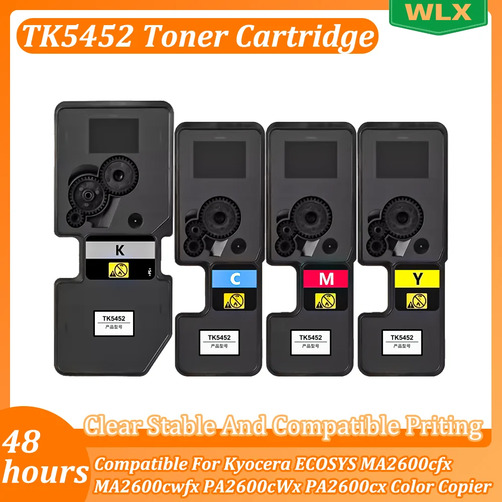 1 SET TK5452 TK-5452 Toner Cartridge Compatible For Kyocera ECOSYS MA2600cfx  MA2600cwfx PA2600cWx PA2600cx Color Copier