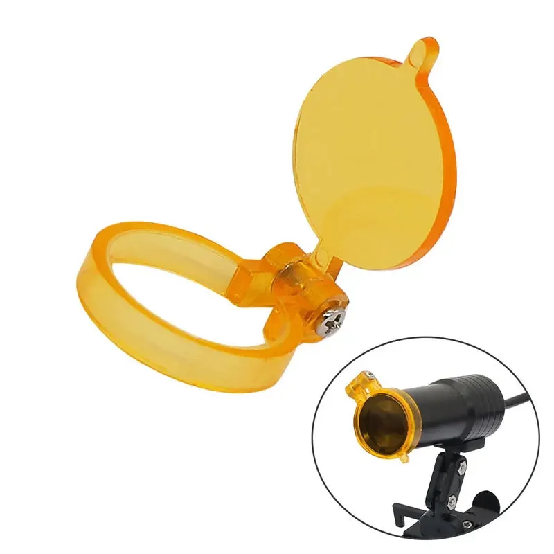 Headlight Dental Magnifying Glass Laboratory Medical Magnifying Glass Clip Yellow Filter Screwdriver Cleaning Cloth Spare Parts