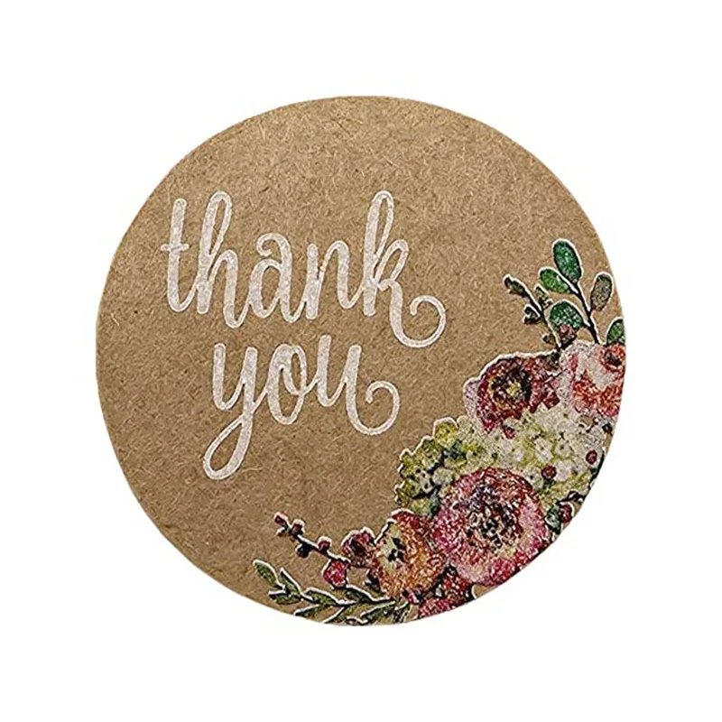 500 Stück mehrere Stile Kraft Gracias spanische Dankesetiketten Aufkleber handgemachte Scrapbooking Briefpapier Aufkleber – Detail 12