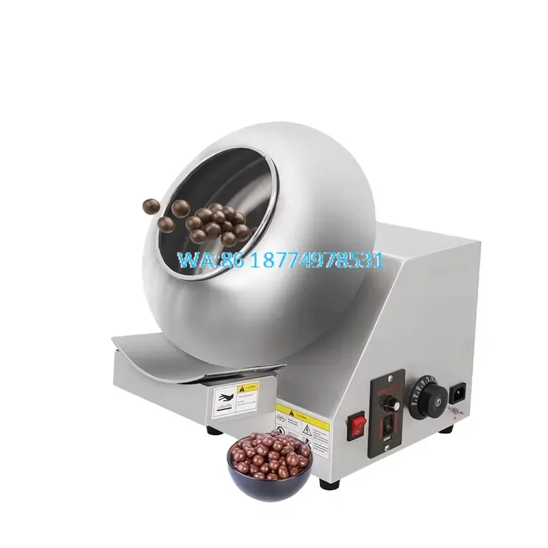 Wmwmnu for 110V 220V Stainless Steel 19L Almond Nut Peanut Chocolate Sugar Coating With Adjustable Speed Rotary Drum
