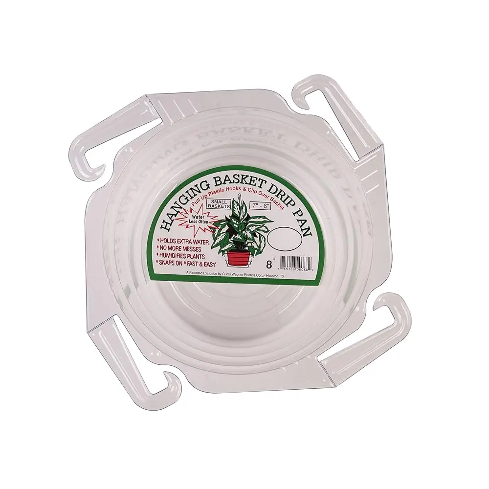 

Поддон для подвесной корзины Curtis Wagner Plastics HB-8050, 8 дюймов, прозрачный (1 шт.)
