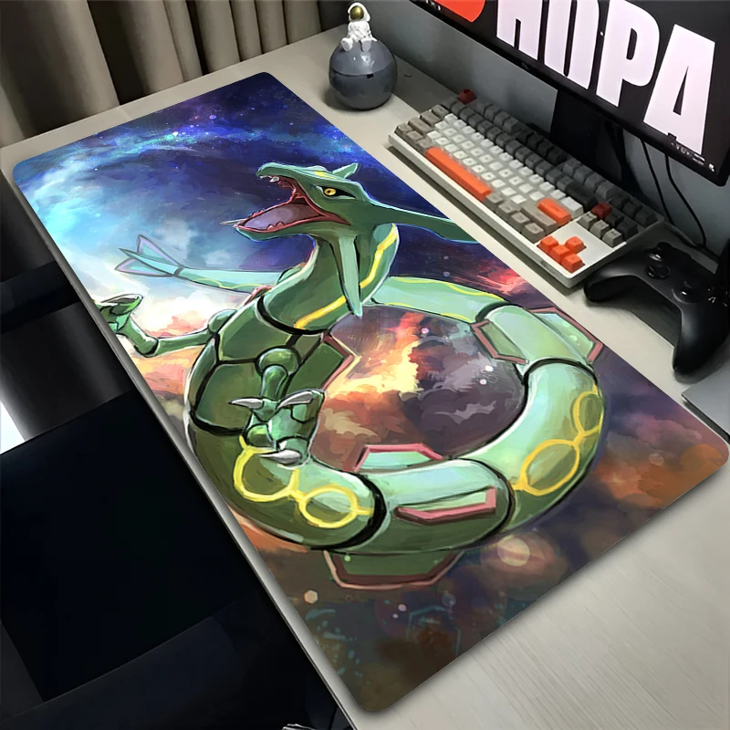 Mouse Pad Pc Gamer Cabinet Keyboard Office Desk Mat Mats P-pokemon Rayquaza Gaming Accessories Computer 900x400 Large Table Mice