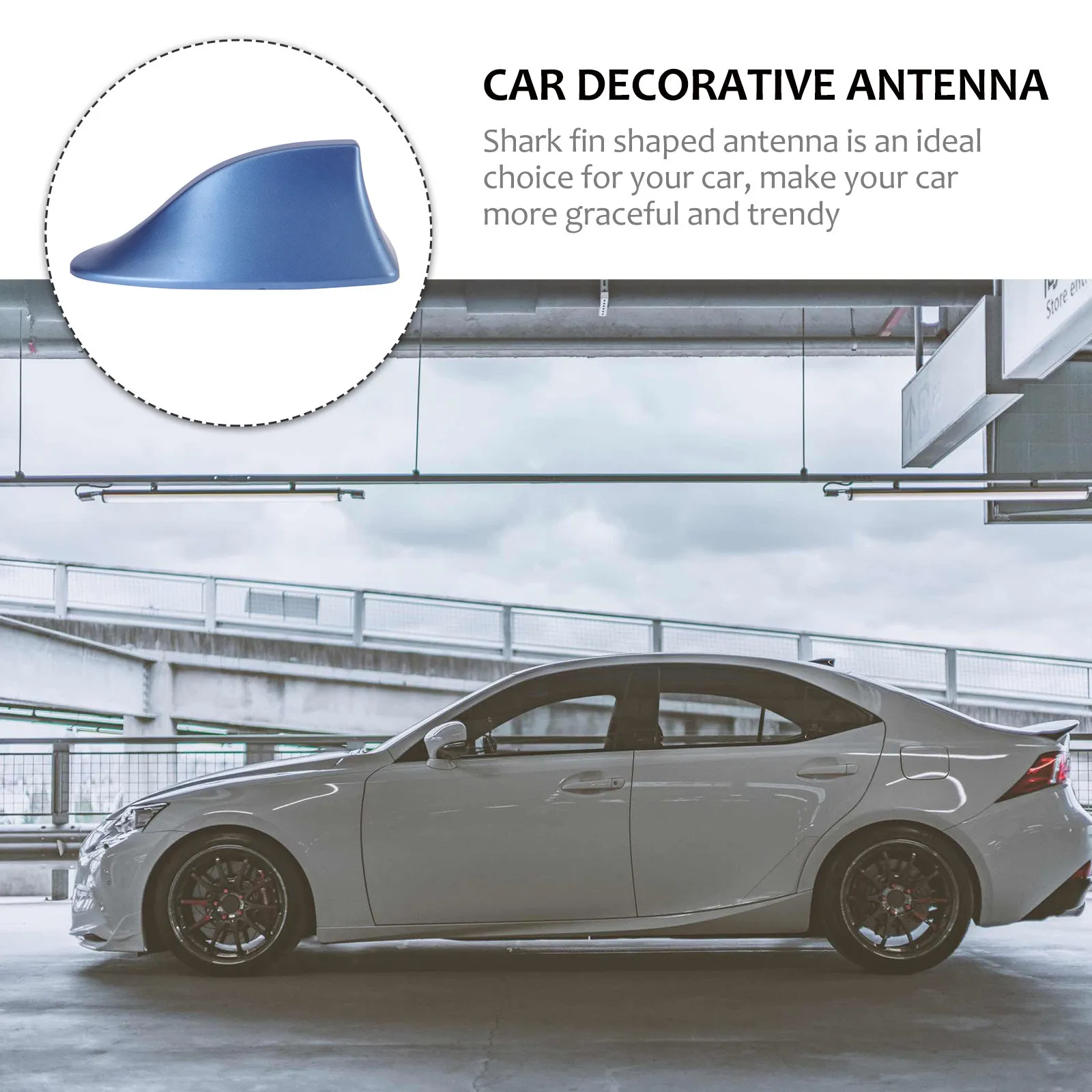 

Универсальная автомобильная антенна в виде плавника акулы 16x7x65см, водонепроницаемая, с FM-функцией, встроенным приемником, декоративная деталь для автостайлинга