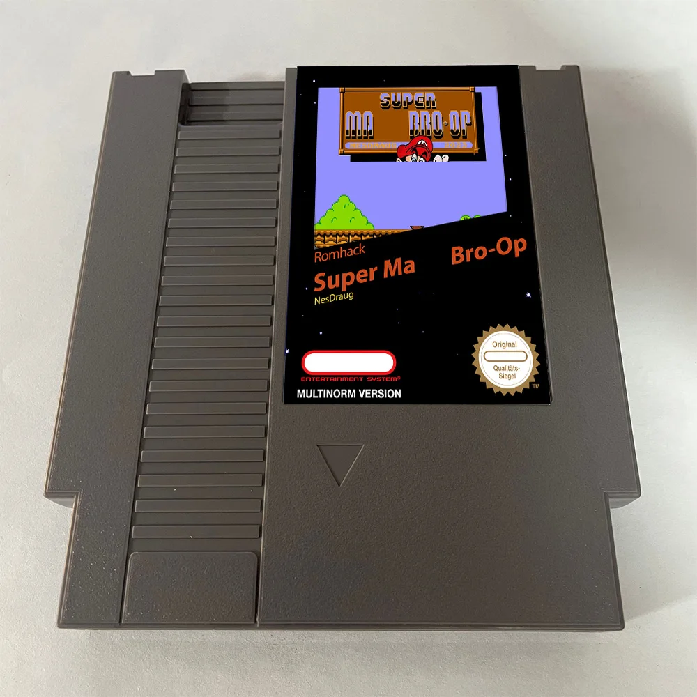 Super Ma Bro-op NES Rom Hack - 8 بت 72 دبابيس بطاقة الألعاب PAl/NTSC USA VERSION Game Cartridge لوحدة التحكم NES الكلاسيكية - اللغة الإنجليزية